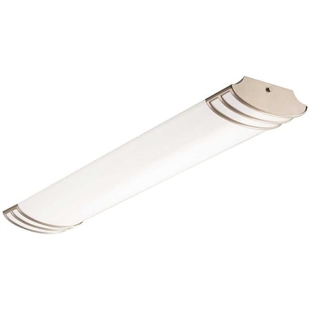 Lithonia Lighting FMLFUTL 4 ft. 37-Watt Brushed Nickel Integrated LED Linear Flush Mount FMLFUTL 48 840 BN